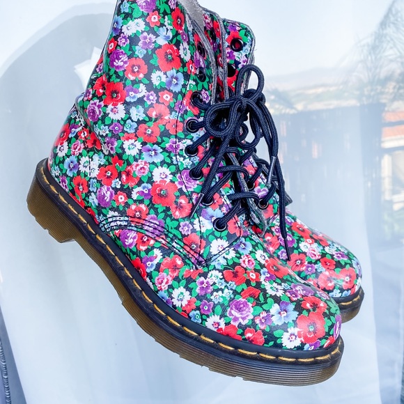 Dr. Martens Shoes - SOLD Limited edition floral doc martens